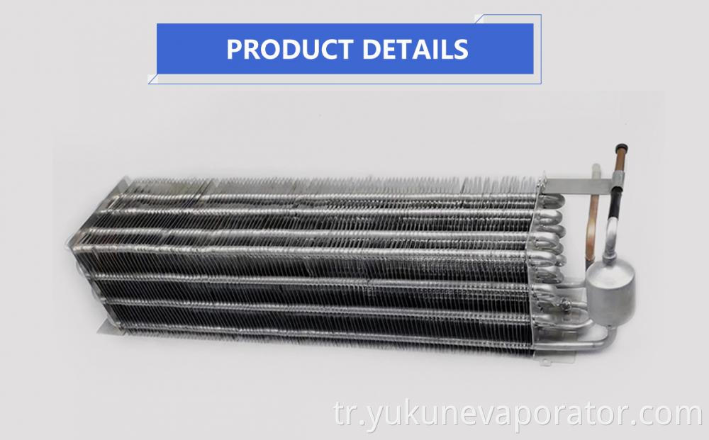 Buzdolabı ekran kasası buharlaştırıcısı Refrigerator Display Case Evaporator
